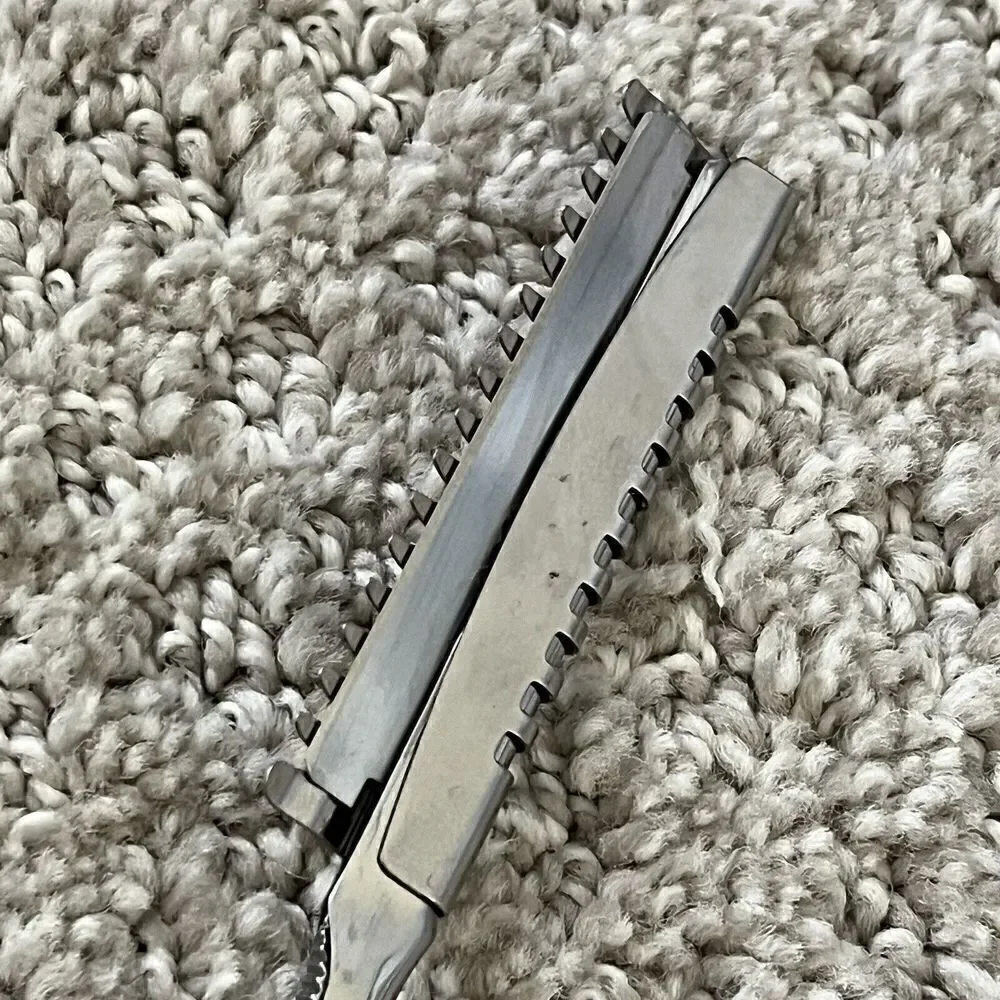 Vintage H & H Co Hair Shaper Razor Stainless Steel Straight Razor Personna Blade